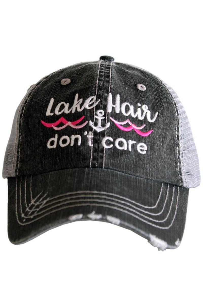 Lake Hair Don't Care Wave Trucker Hat
