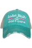 Lake Hair Don't Care Wave Trucker Hat