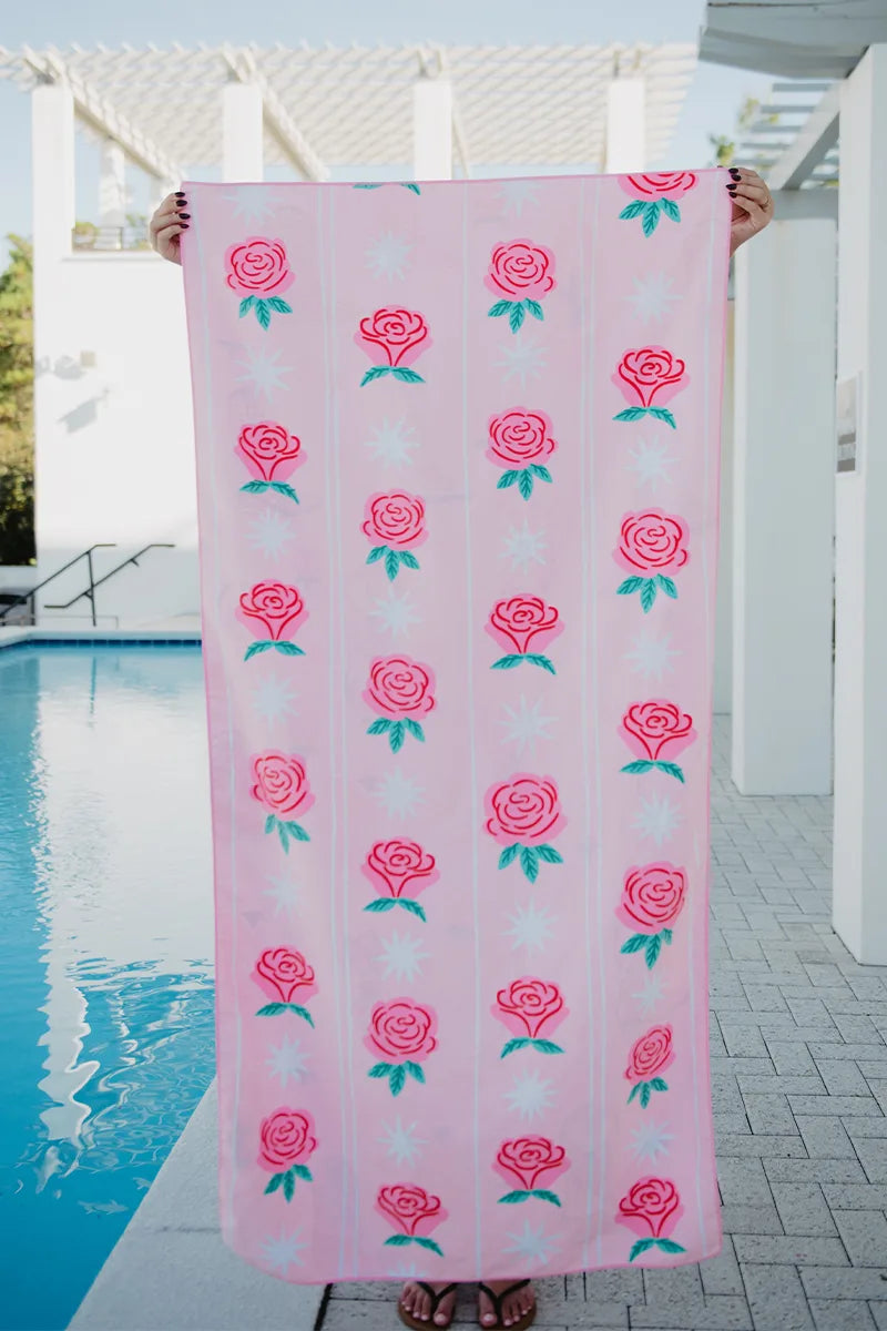 Boots and Flowers Wholesale Reversible Beach Towel
