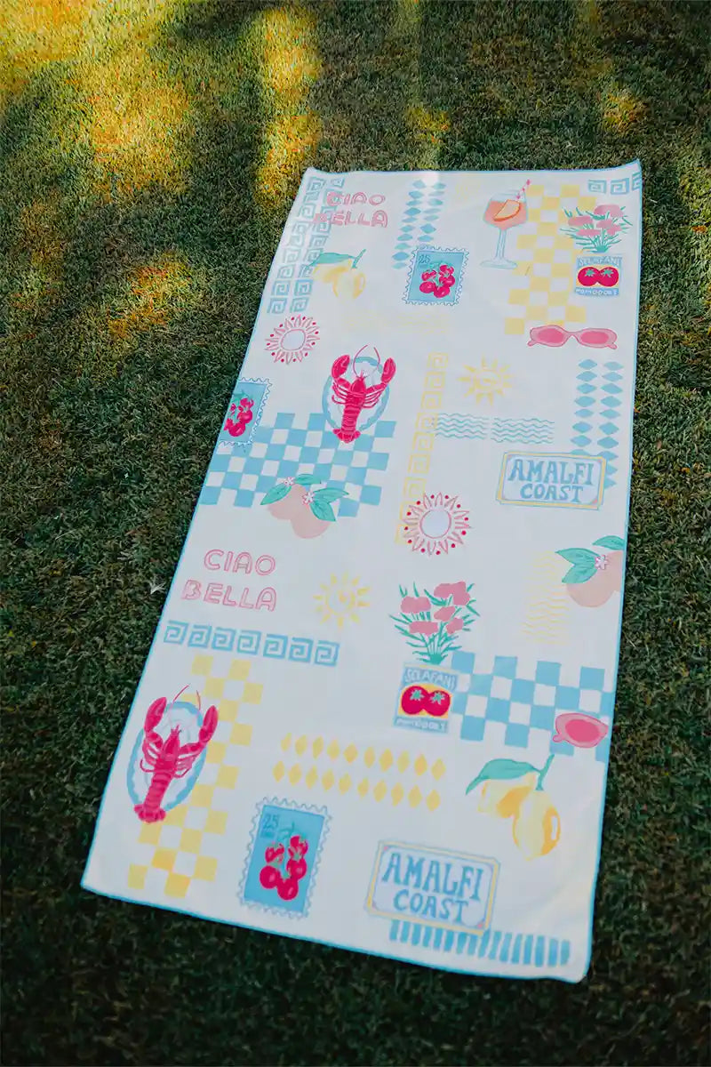 Italian Summer Wholesale Reversible Travel Size Towel