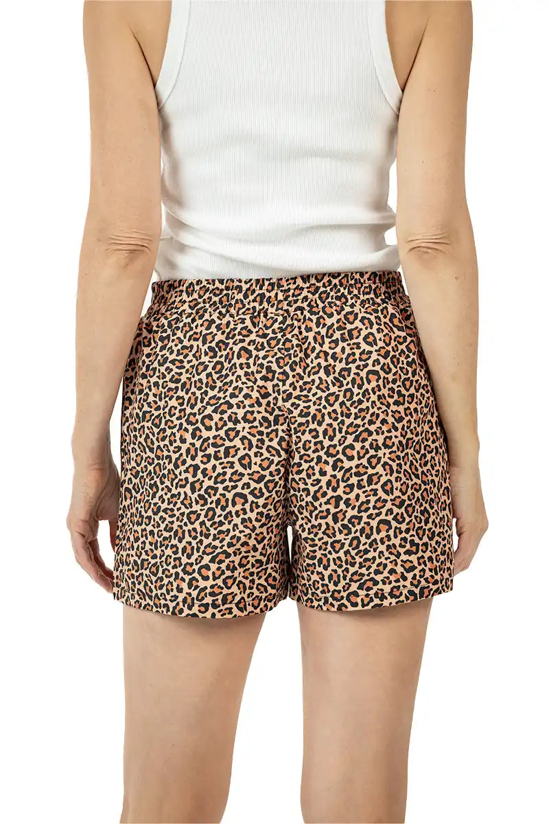 Brown Leopard Cute Wholesale Women's Boxers