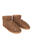 Leopard Print Fur Mini Ankle Wholesale Boots