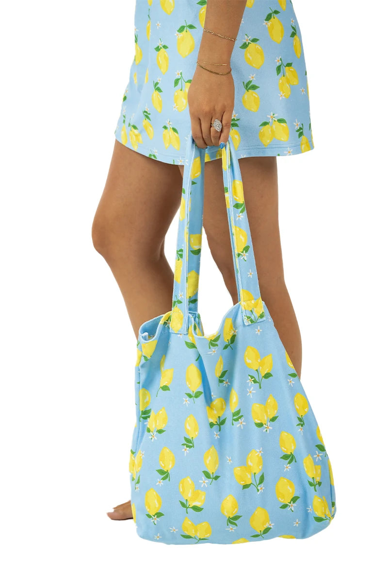 Zesty Lemons Wholesale Beach Tote Purse