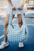 Light Blue Wholesale Puffer Quilted Tote Bag