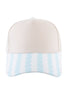 Light Blue Scalloped Wholesale Vintage Hat Blanks