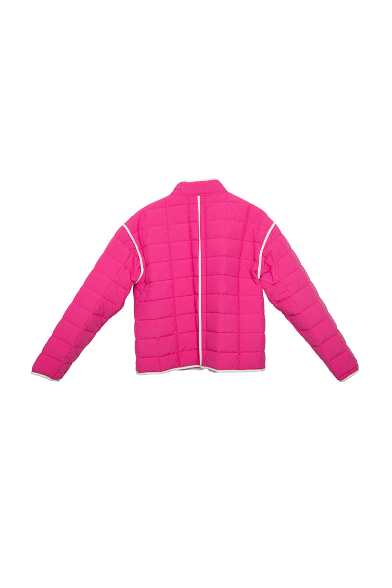 Hot Pink Wholesale Quilted Light Jacket