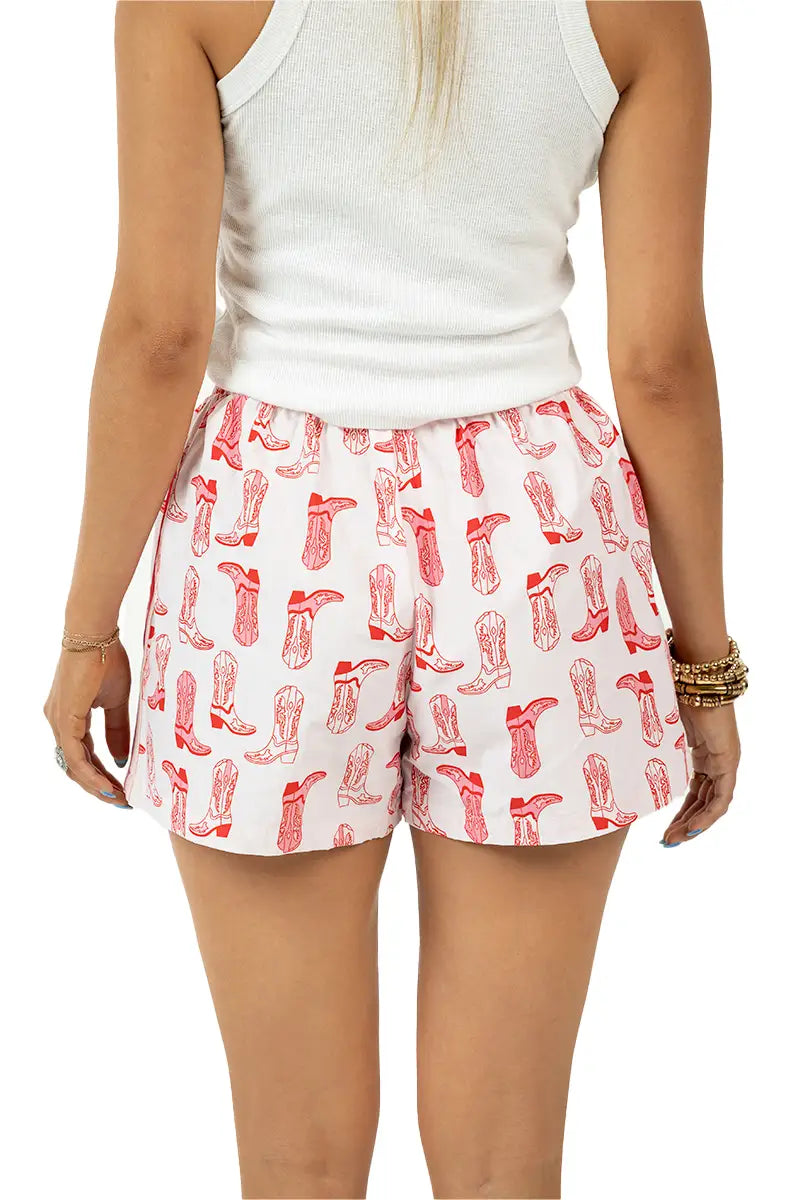Light Pink Western Boots Wholesale Boxer Shorts Women
