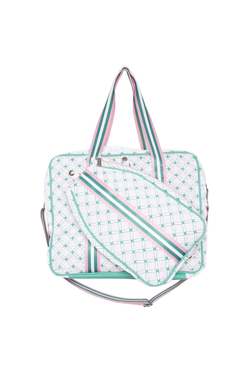 Light Pink and Green Pattern Wholesale Pickleball Bag