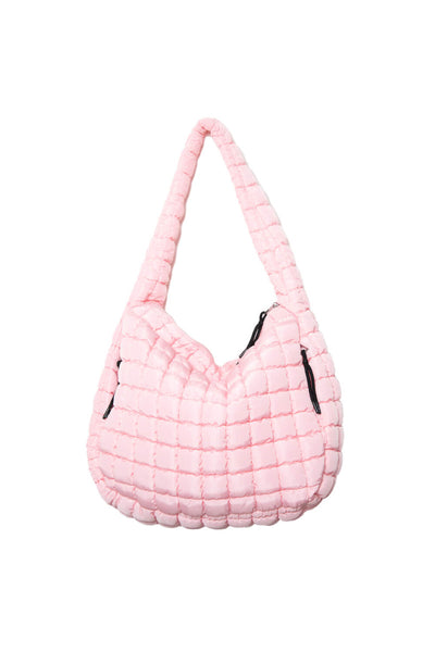 ★LOTSYOU★ lotsyou_Barbie Hobo Bag Pink quilted-light-pink-crossbody-