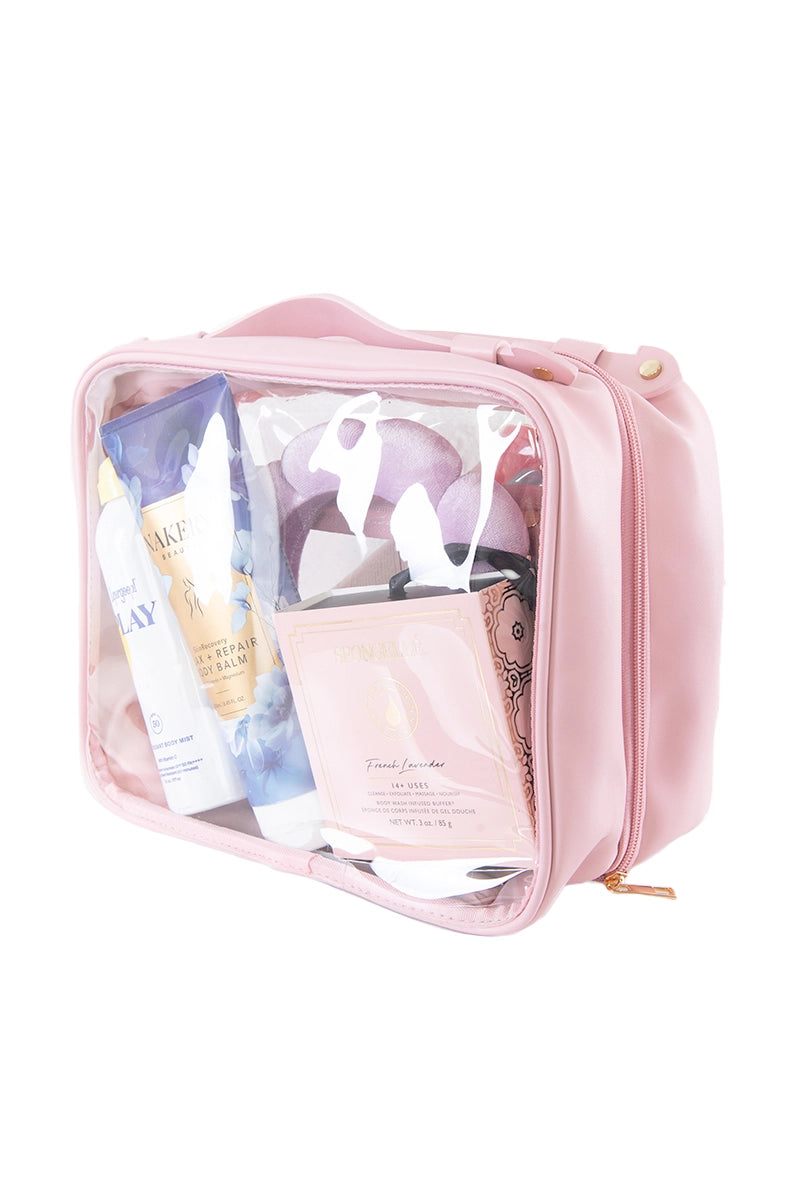 Light Pink Large Makeup & Toiletries Organizer Wholesale