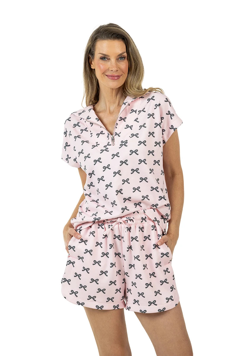 Pink and Black Mini Bows Wholesale Scuba Sets