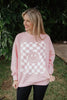 Checker Happy Face Wholesale Sweatshirt