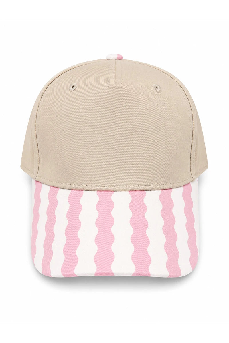 Light Pink Wave Wholesale Blank Vintage Hat