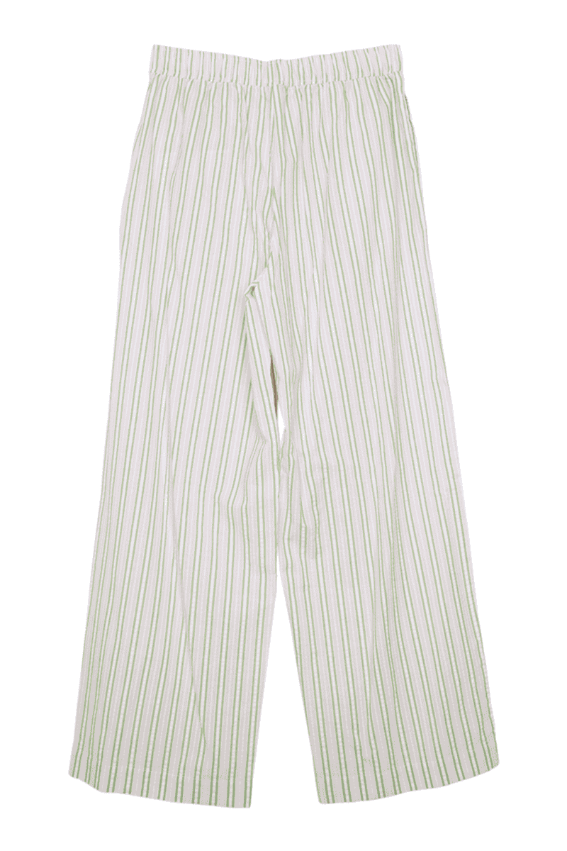 Light Pink and Green Striped Boxer Pants