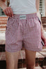 Maroon Wholesale Boxers Plaid