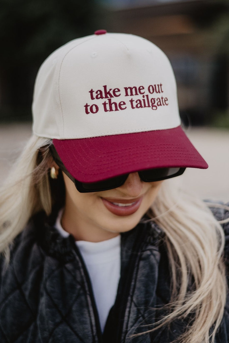 Take Me Out To The Tailgate Wholesale Two-Toned Hat