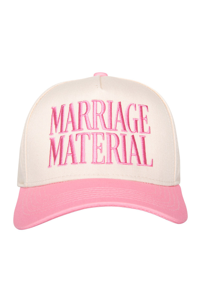 Marriage Material Wholesale Two-Toned Vintage Hat
