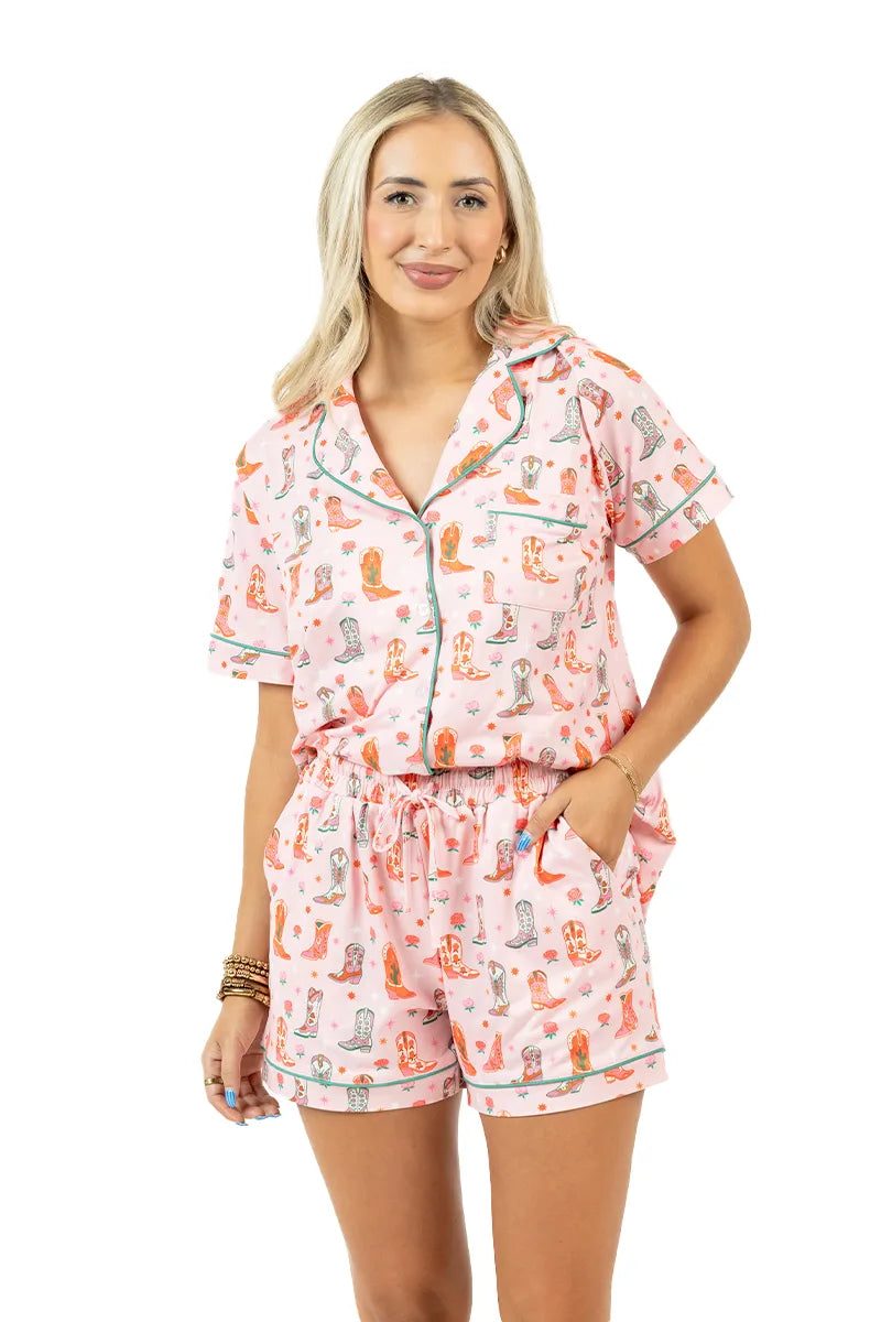 Boots & Roses Wholesale Women's Pajama Short Sets