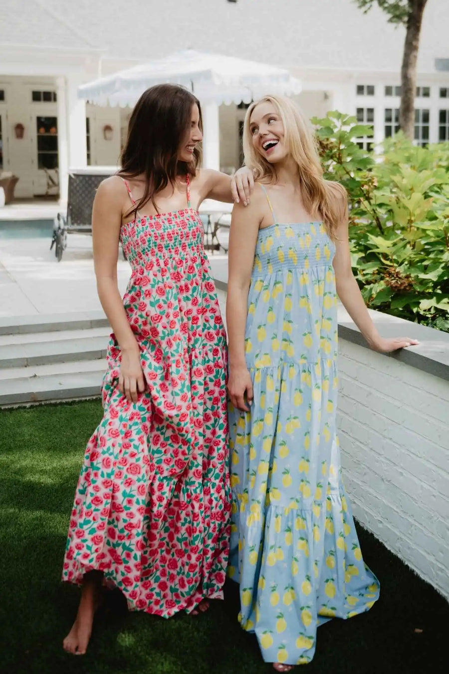 Zesty Lemons Maxi Summer Dresses Wholesale
