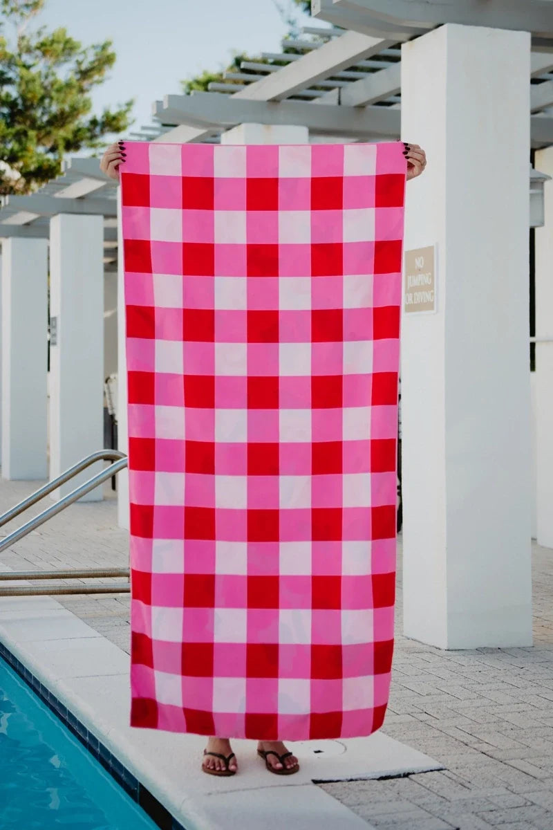 Roses All Over Wholesale Reversible Quick Dry Pool Towel