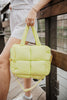 Lime Yellow Wholesale Mini Puffer Tote Bag
