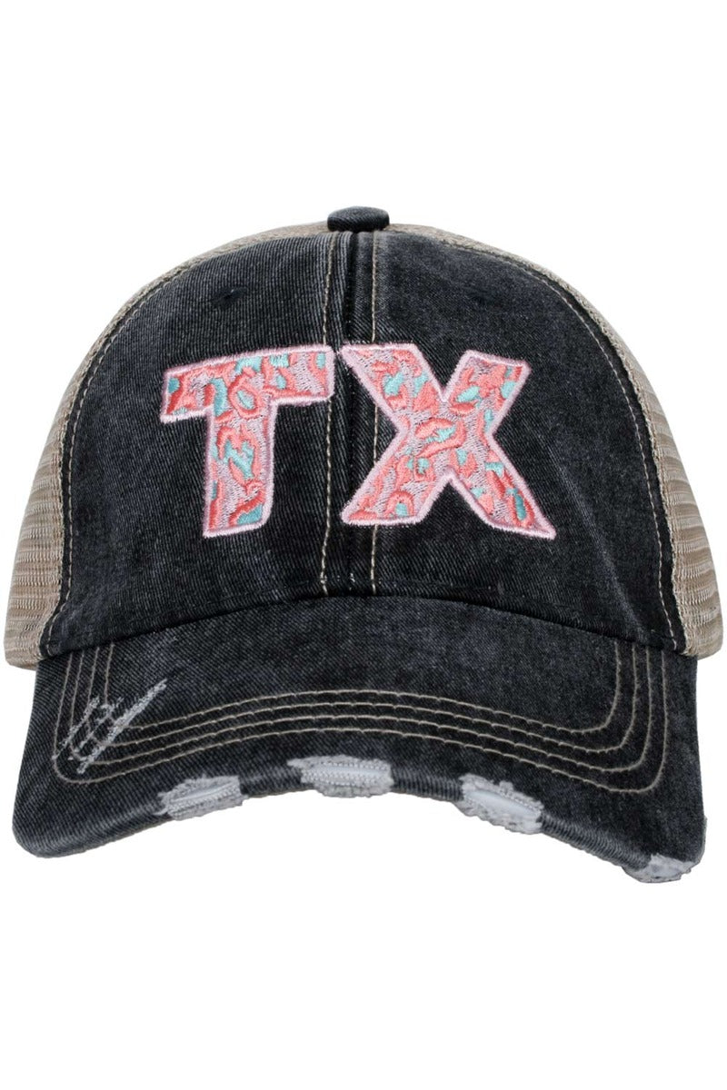 TX PINK Leopard Wholesale Trucker Hats