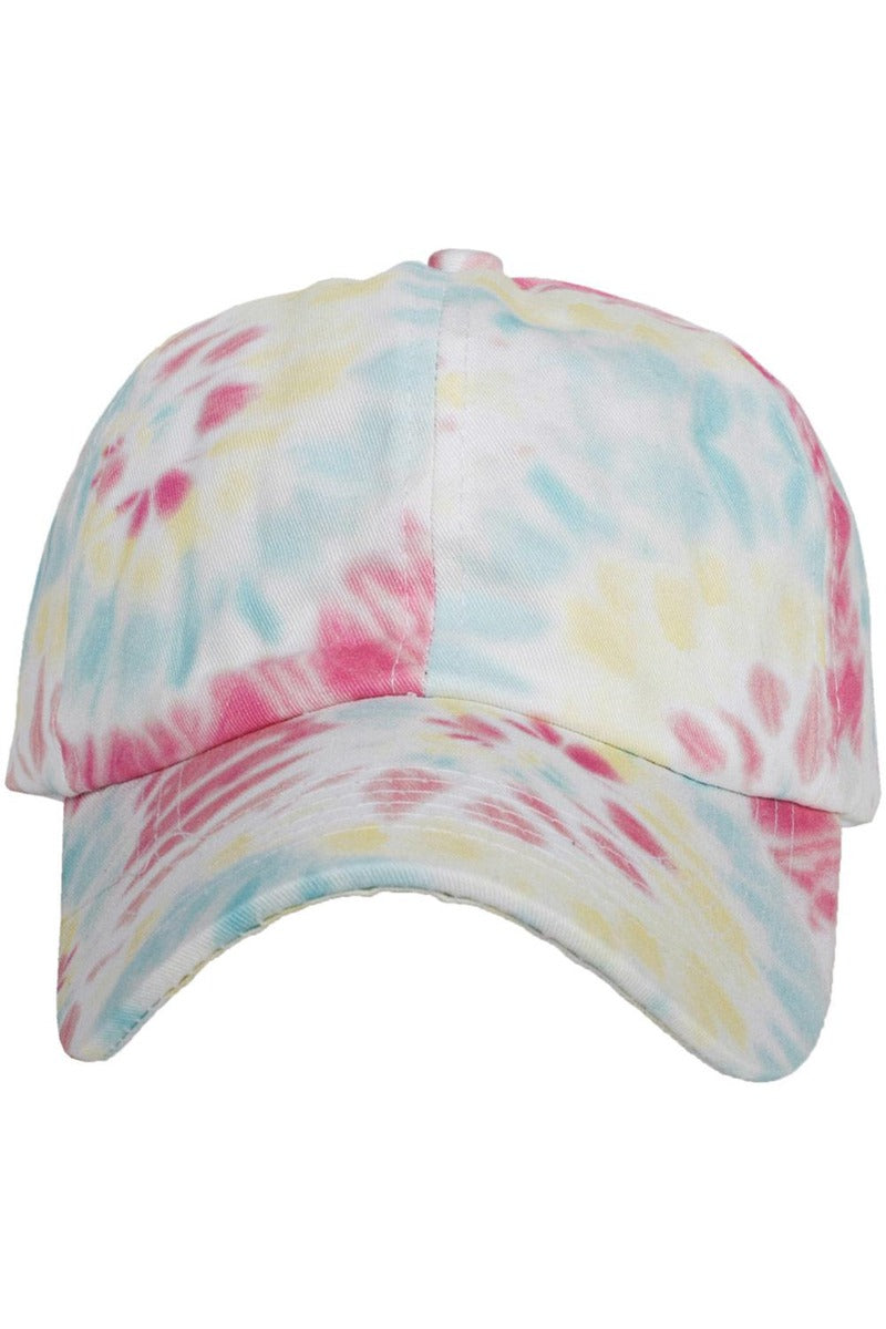 Multicolored Wholesale Tie Dye BASEBALL Cap Blank