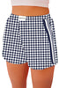 Navy Plaid Wholesale Boxers Female