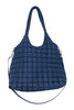 Navy Rectangular Wholesale Puffer Tote Bag