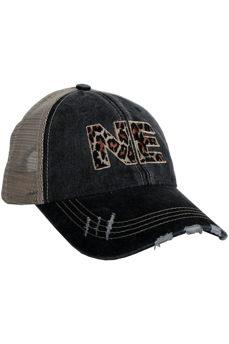 NE Nebraska Leopard State Wholesale Hat