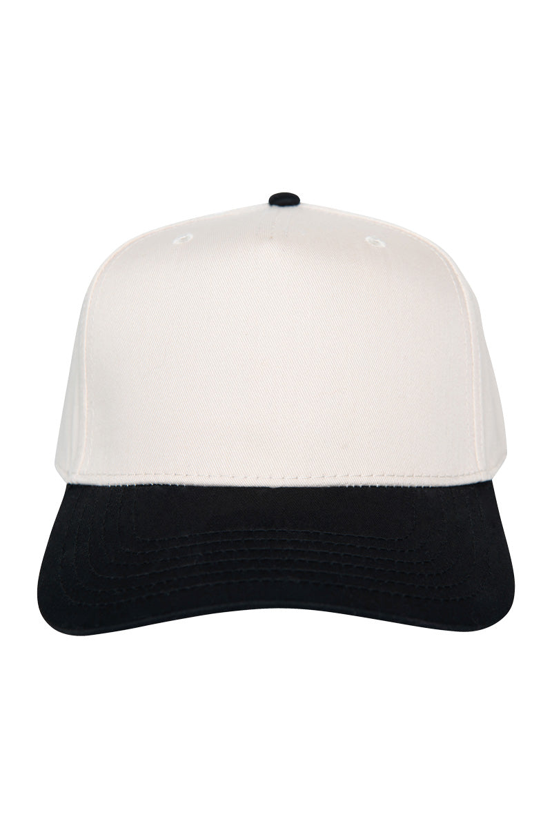 Black and Tan Two-Toned Wholesale Fitted Hat - Main Image