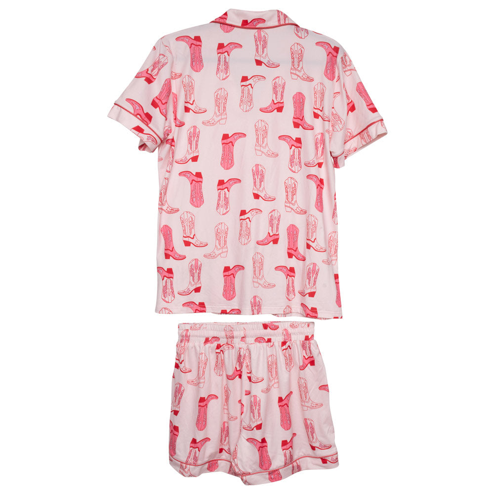 Light Pink Western Boots Wholesale Pajamas for Women
