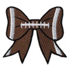 Football Girly Bow Wholesale Hat Patch (SET OF 3)