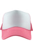 Muted Hot Pink and White Wholesale Foam Blank Hat