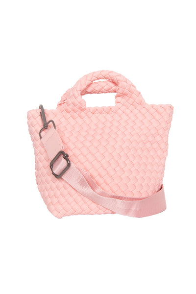 Light Pink Wholesale Woven Mini Bucket Bag | Cute Handbags