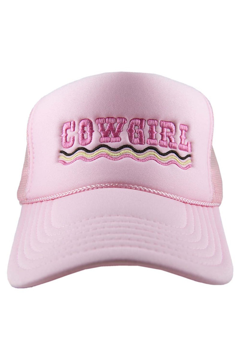 COWGIRL Spelled Out Foam Wholesale Trucker Hat