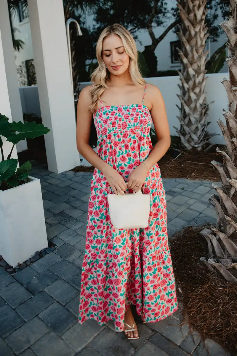 Whimsical Roses Wholesale Floral Dress | Wholesale Dresses