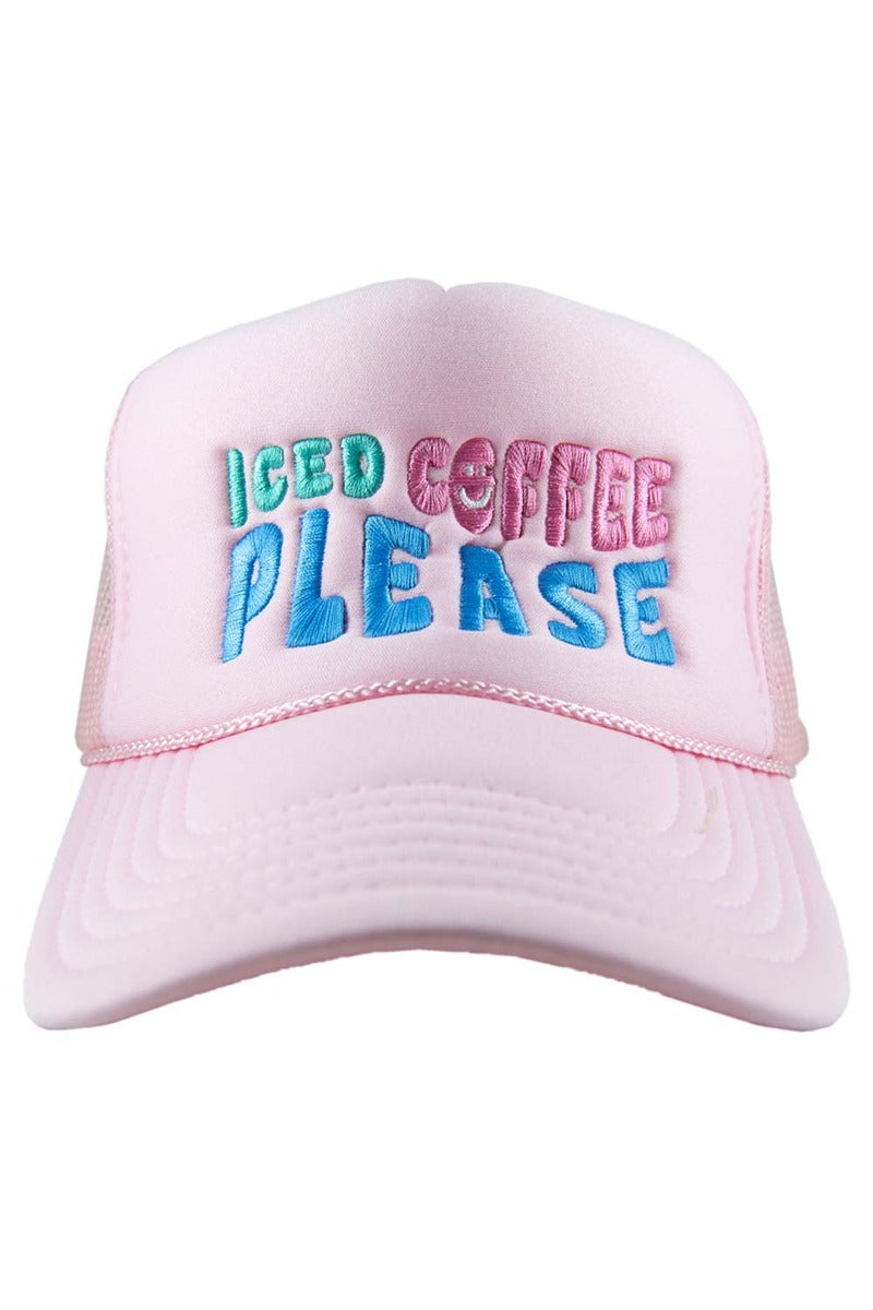 Iced Coffee Please Foam Wholesale Trucker Hat