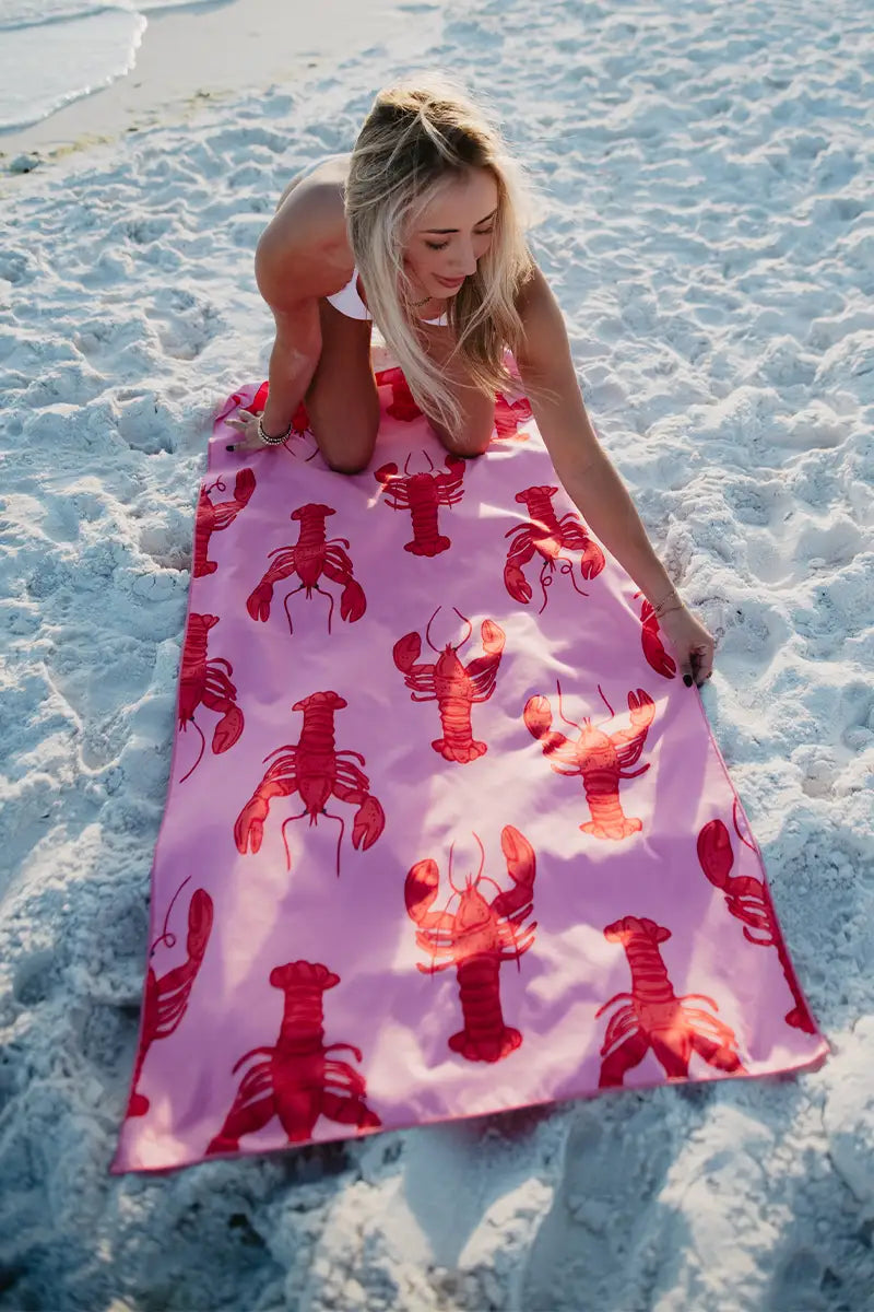 Lobster Wholesale Microfiber Reversible Towels