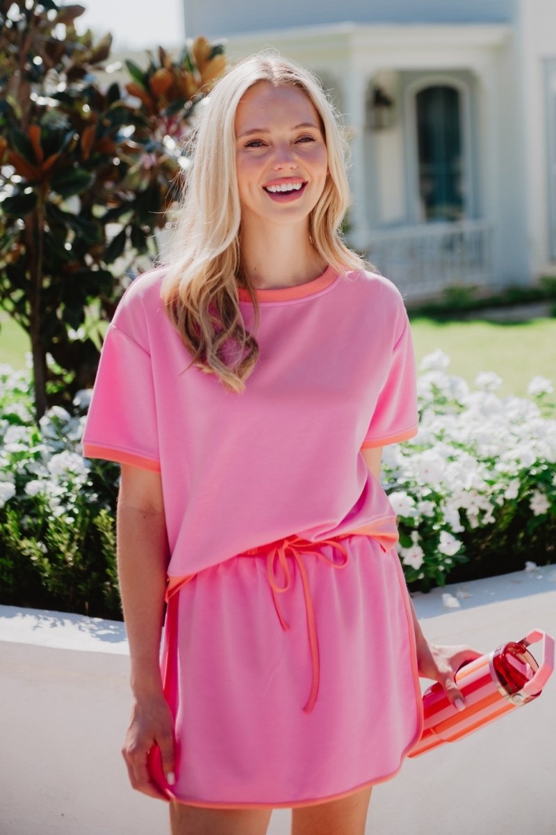 Pink & Orange Wholesale Matching Skirt and Top Set | Katydid Wholesale
