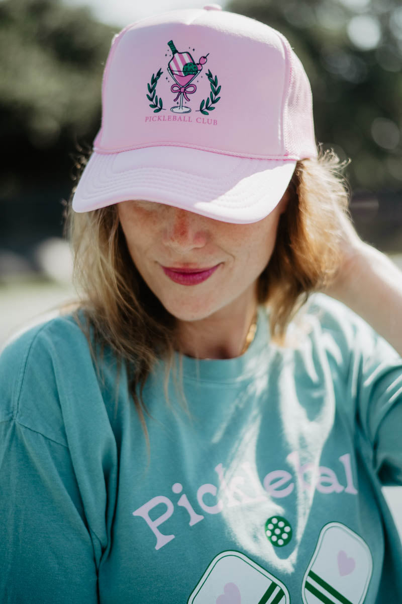 Pickleball Club Martini Wholesale Foam Trucker Hat