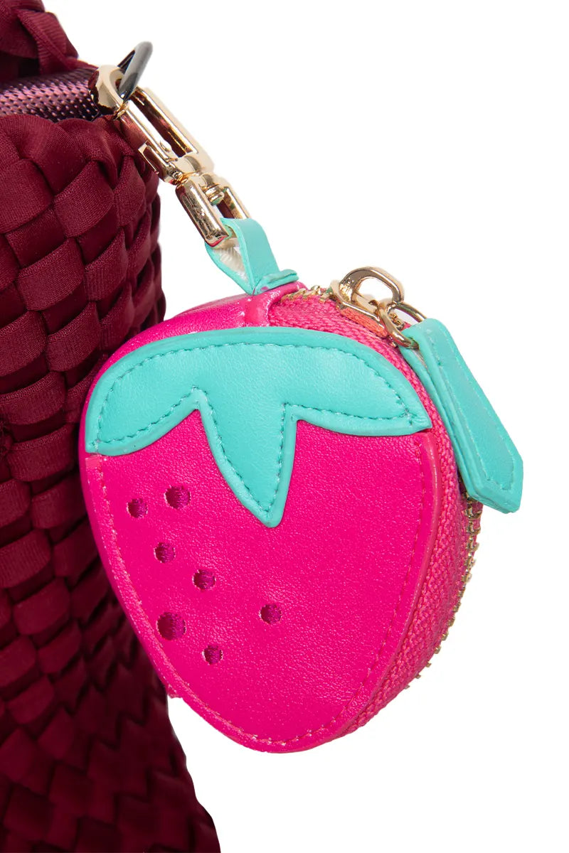 Strawberry Wholesale Coin Pouch Keychain