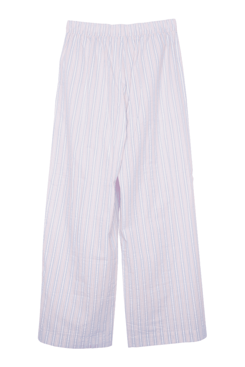 Light Pink and Blue Striped Boxer Lounge Pants
