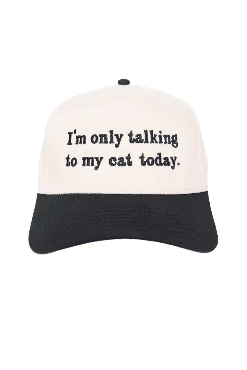 I'm Only Talking To My Cat Today Wholesale Trucker Vintage Hat