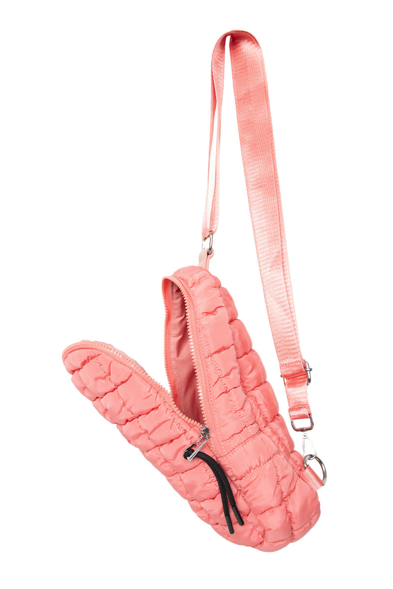 Coral Quilted Wholesale Sling Bag