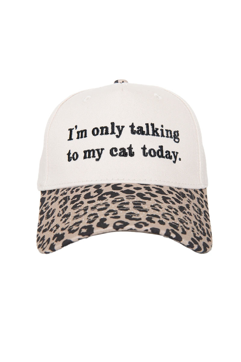 I'm Only Talking To My Cat Today Wholesale Trucker Vintage Hat