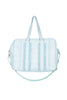 Mint Gingham Wholesale Ruffle Overnight Bag