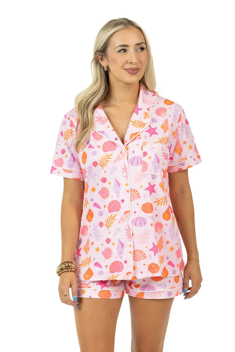 Beach Seashells Wholesale PJ Short Sets