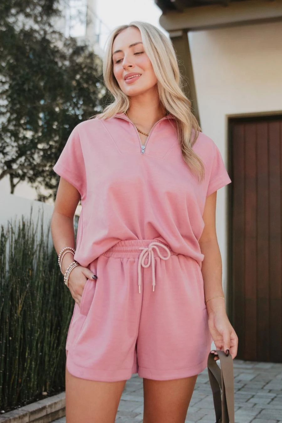 Mauve Wholesale Scuba Set Athletic Apparel