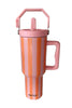 Cabana 38 Oz Wholesale Jug Tumbler (Pink and Orange Striped)